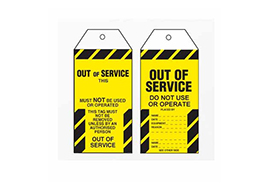 Lockout Tag Tear Proof Double Sided PSP155TP